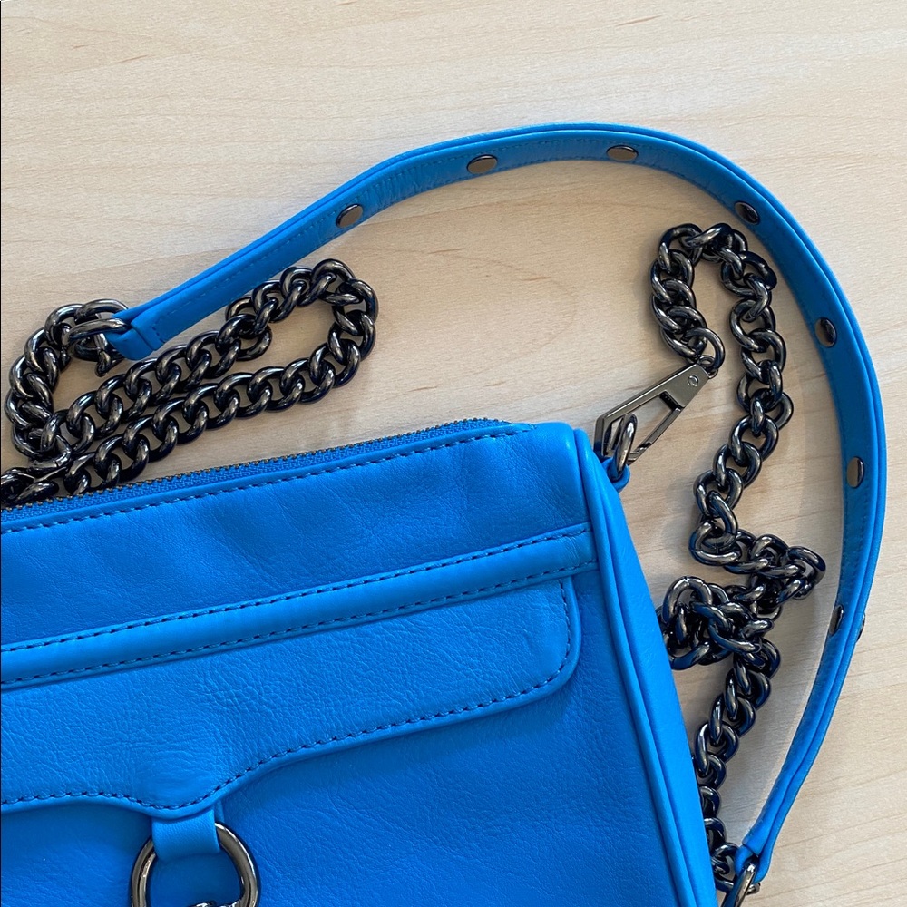 Rebecca Minkoff M.A.C Leather Crossbody Bag - Electric Blue - Picture 3 of 6